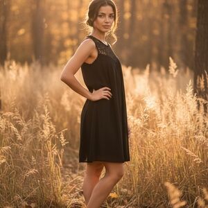 Costa Blanca Black Lace Dress